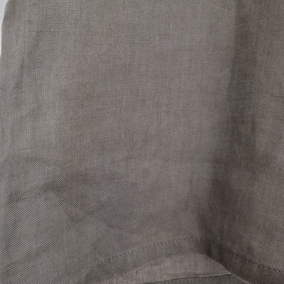 The Reset 100% Linen Olive Green Boxy Tank Top Size S Rare Photo Sample - Picture 9 of 11